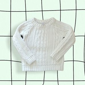 Girls white sweater